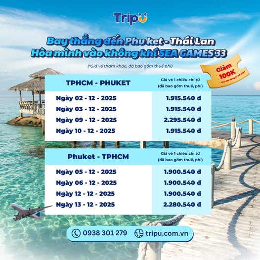 Giá vé máy bay tham khảo