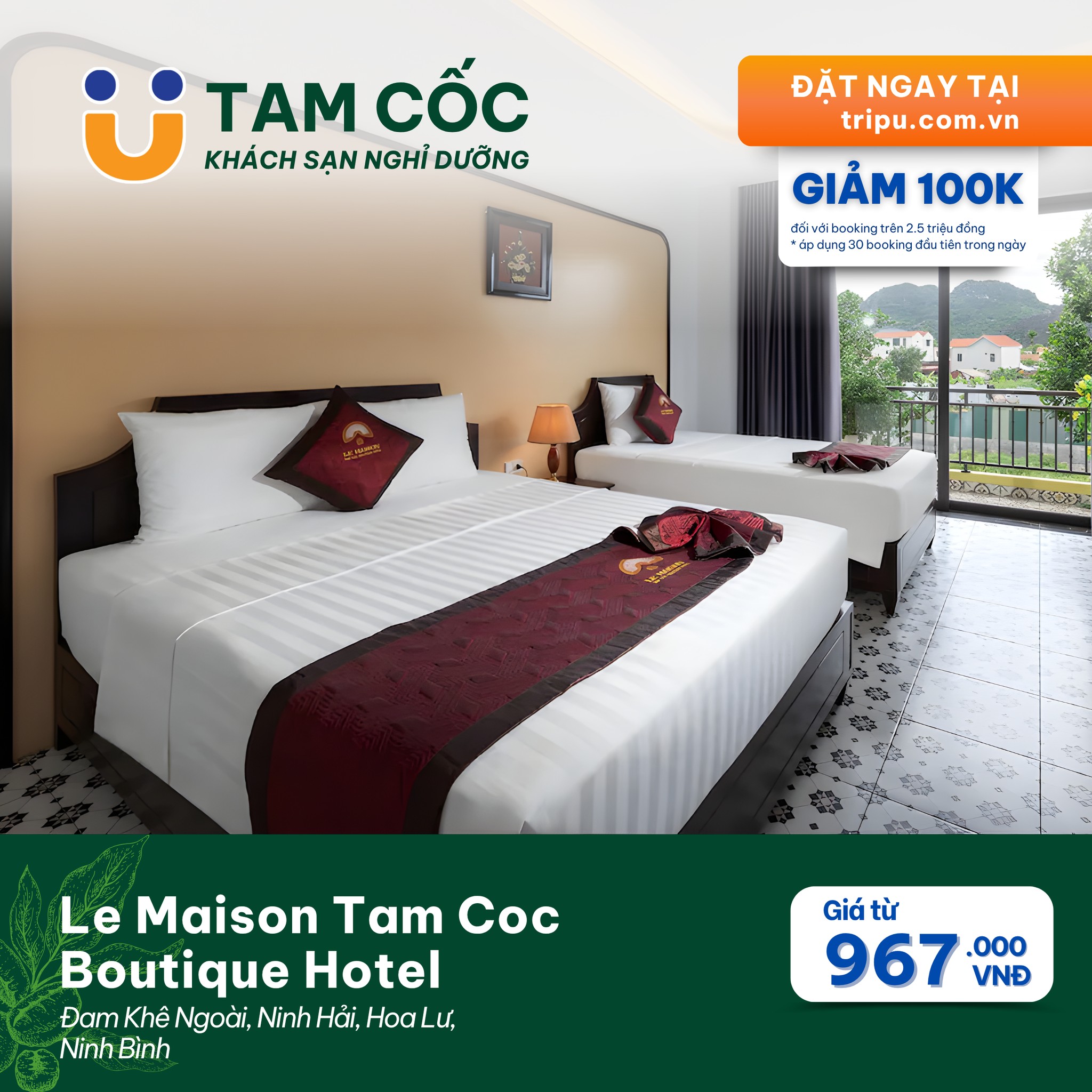 Le Maison Tam Coc Boutique Hotel