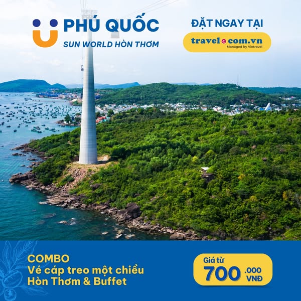 Vé cáp treo 1 chiều và Buffet