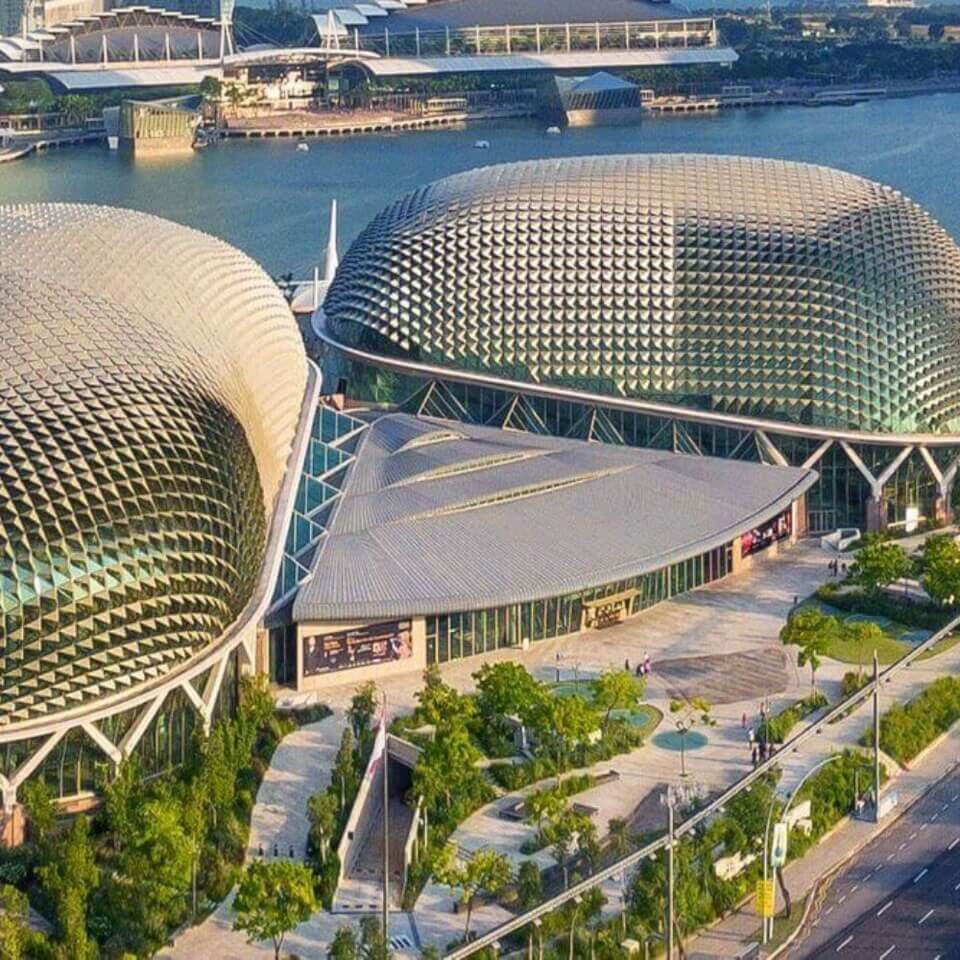 Nhà hát Esplanade tựa như quả "sầu riêng"