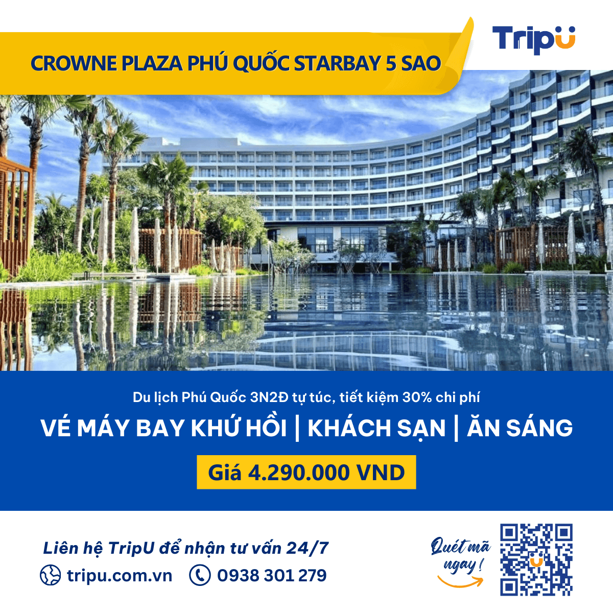 Combo Crowne Plaza Phú Quốc Starbay 5 sao