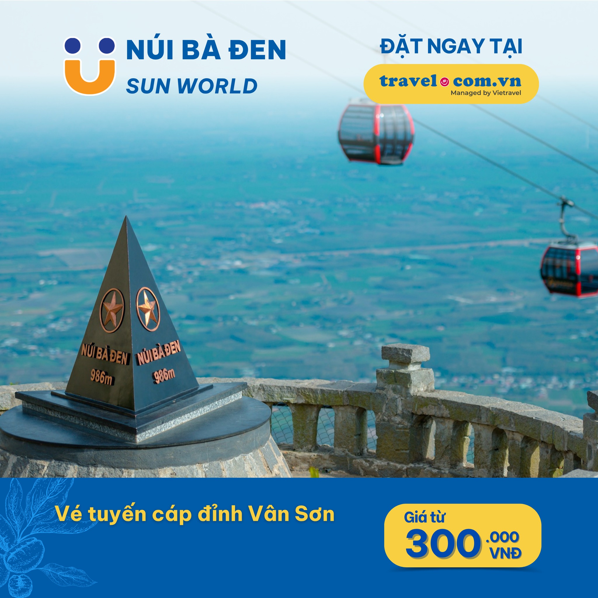 Vé tuyến cáp đỉnh Vân Sơn