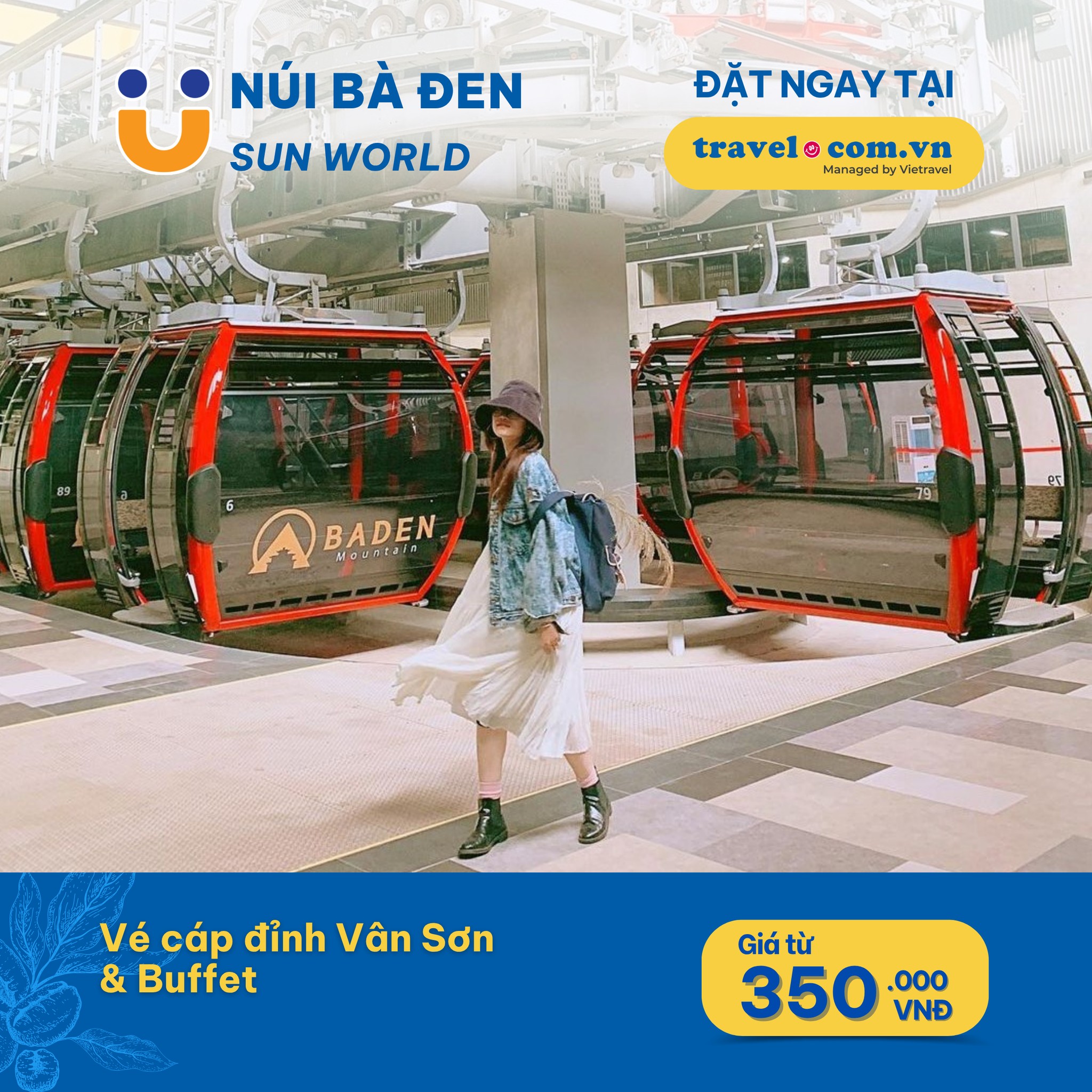 Vé cáp Đỉnh Vân Sơn và buffet