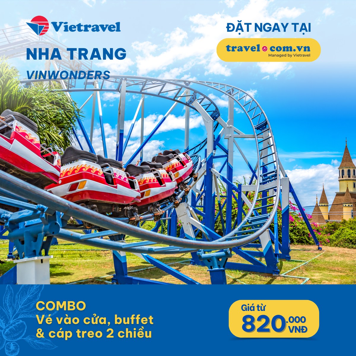 Vé Vinwonder Nha Trang, cáp treo và buffet