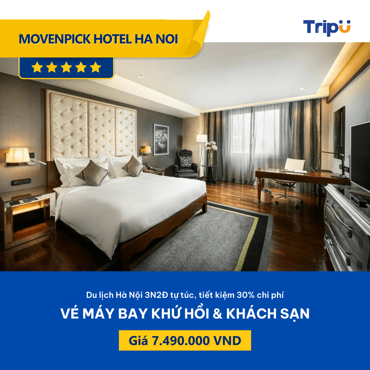 Combo vé - khách sạn Movenpick Ha Noi