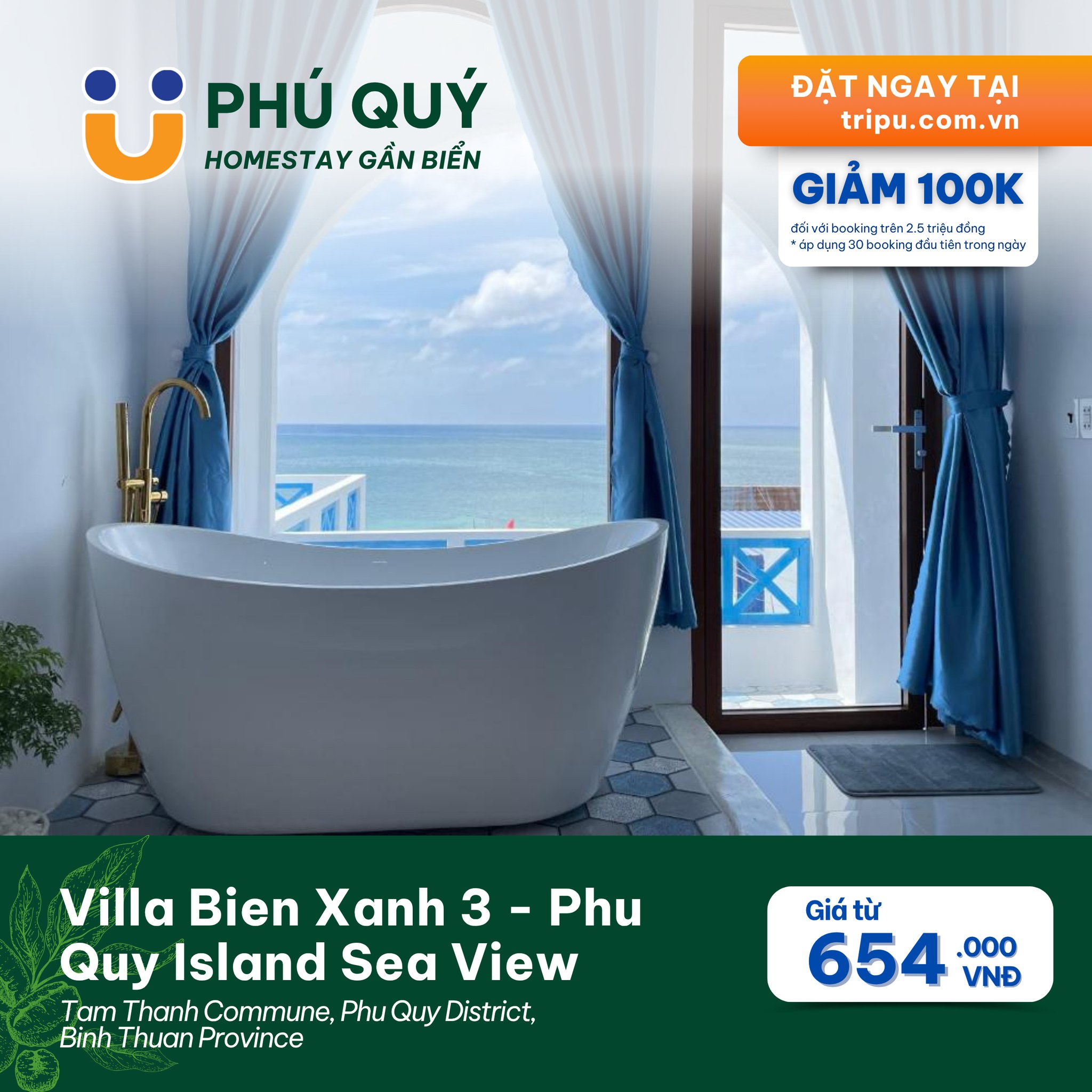 Villa Bien Xanh 3 - Phu Quy Island Sea View