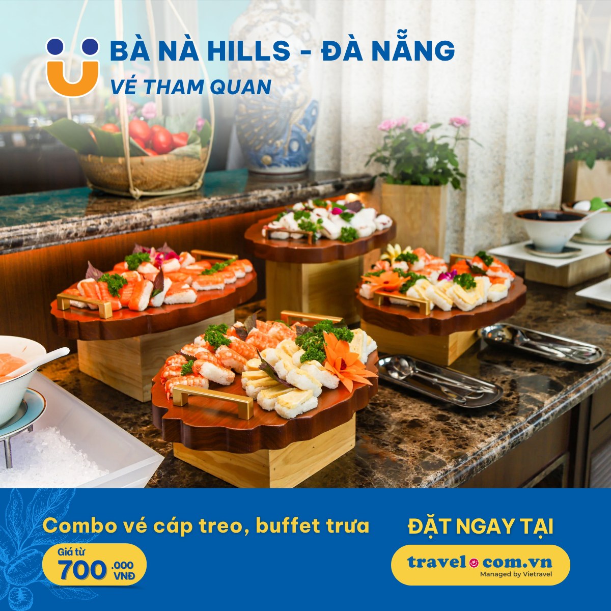 Combo Vé cáp treo và buffet