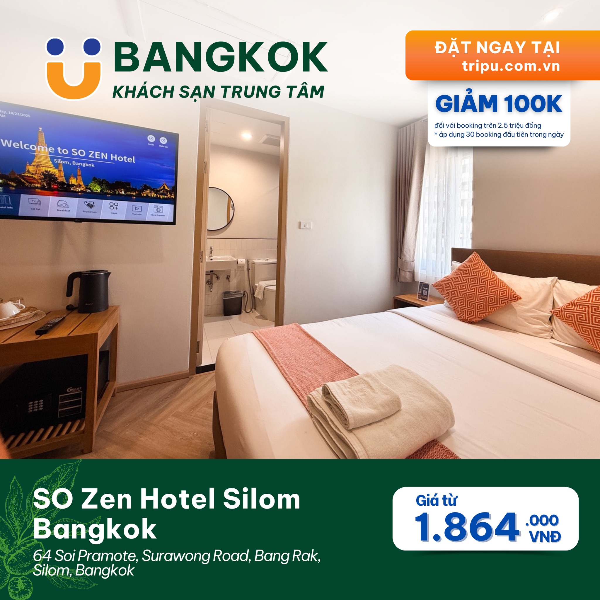 SO Zen Hotel Silom Bangkok