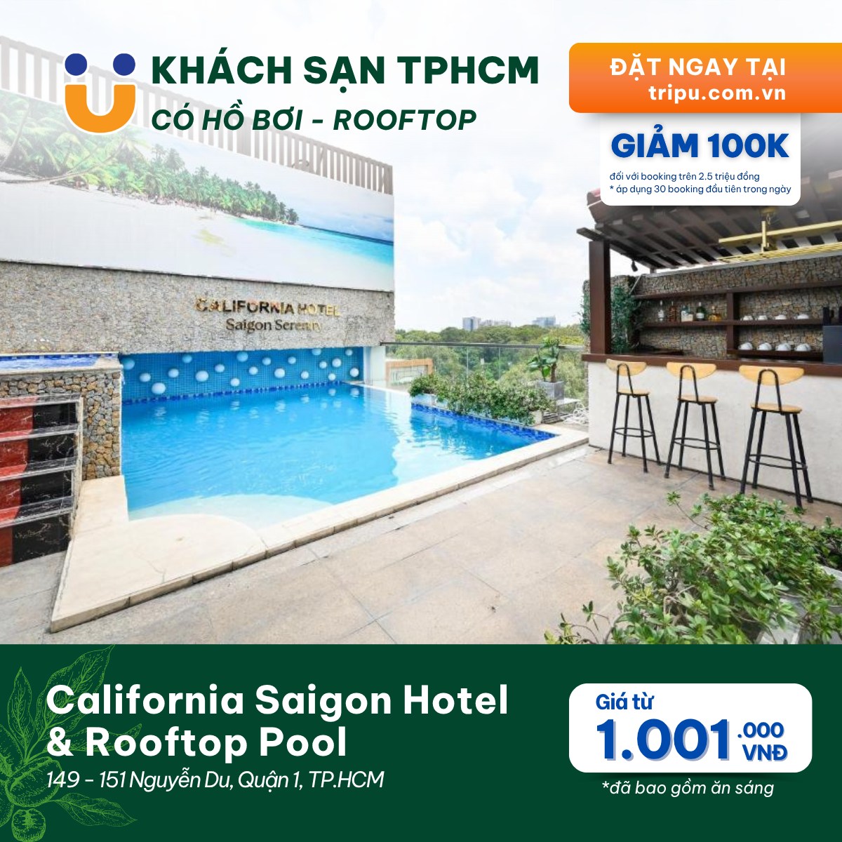 California Saigon Hotel & Rooftop Pool