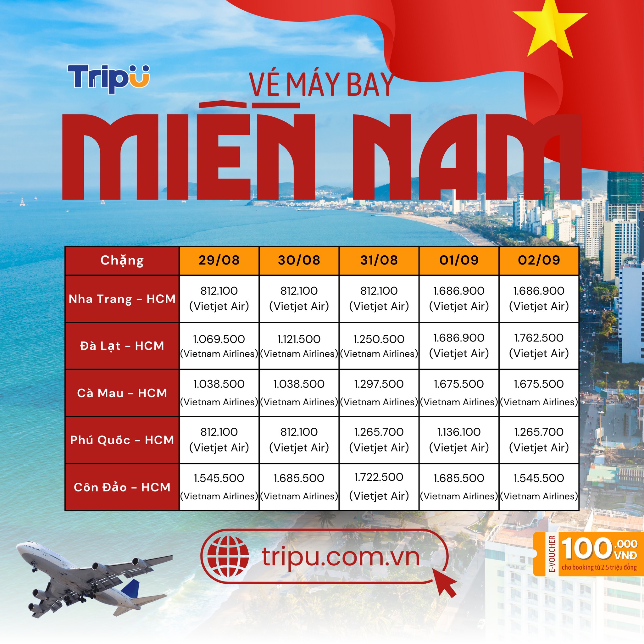 Vé máy bay đến TP.HCM