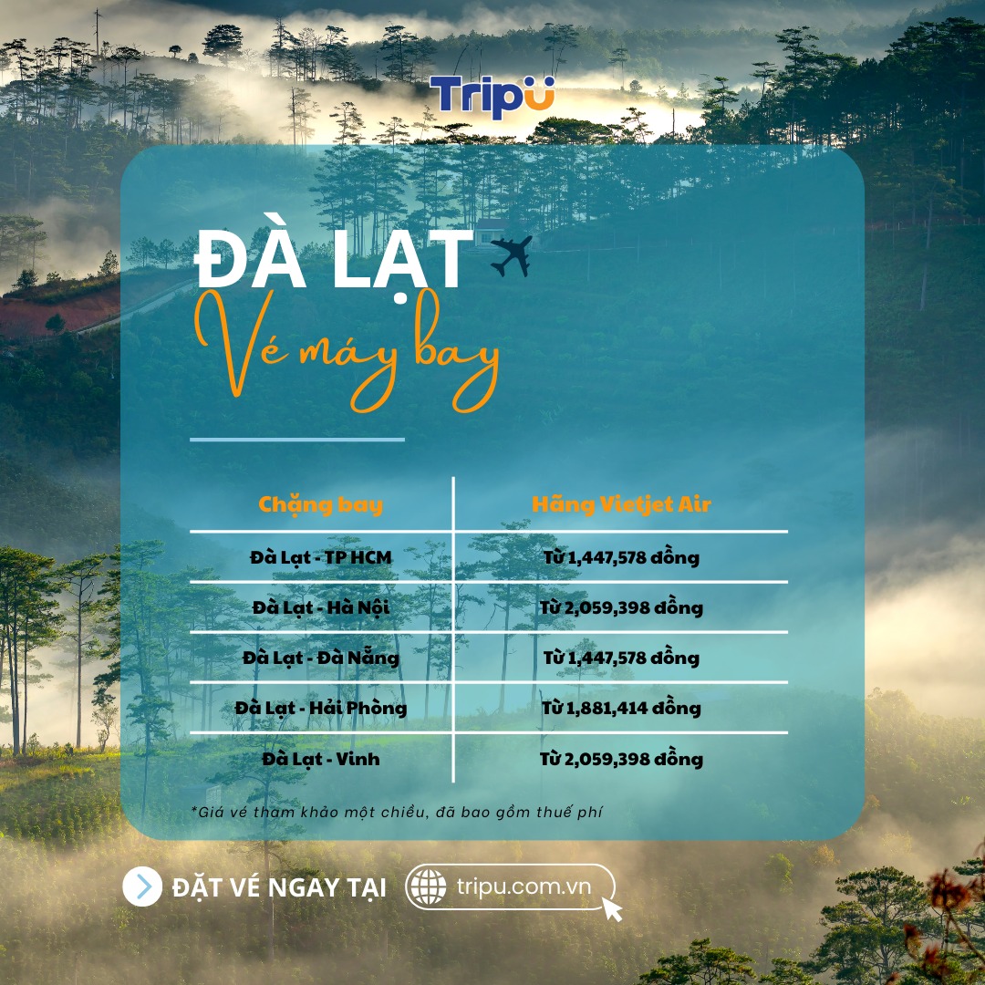 Hãng Vietjet Air bay từ Đà Lạt