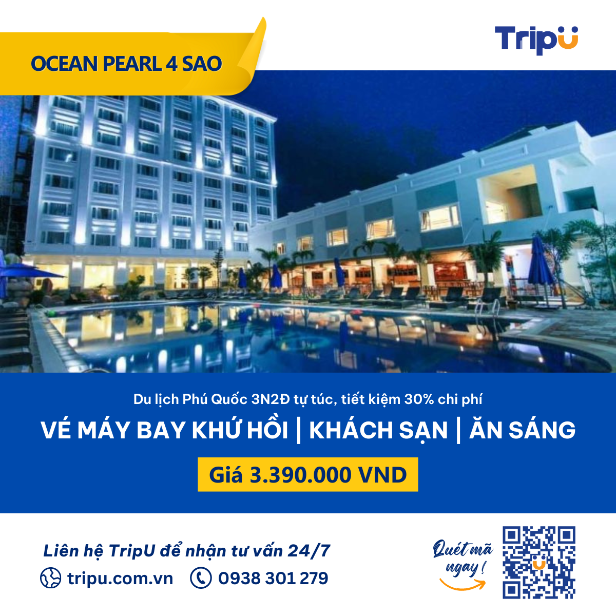 Combo Phú Quốc 3N2Đ Ocean Pearl 4 sao