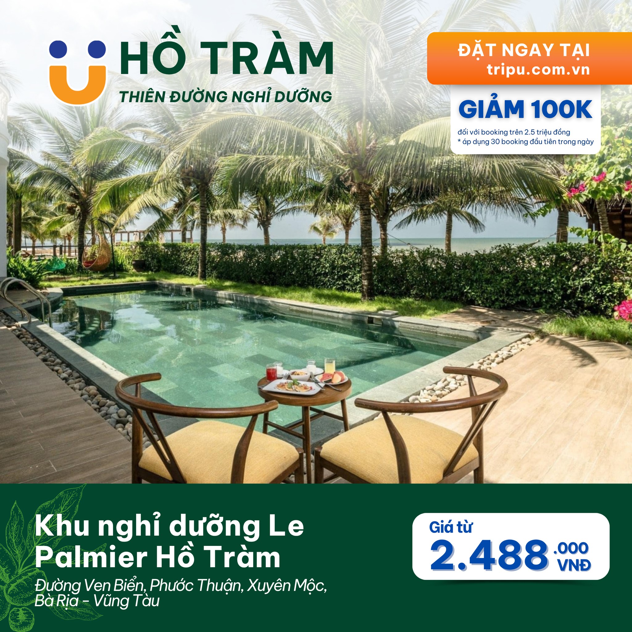 Khu nghỉ dưỡng Le Palmier Hồ Tràm