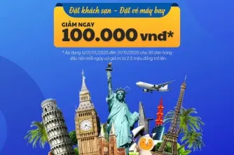 Evoucher giảm ngay 100.000đ cho booking đặt Vé máy bay hoặc Khách sạn trên web tripu.com.vn