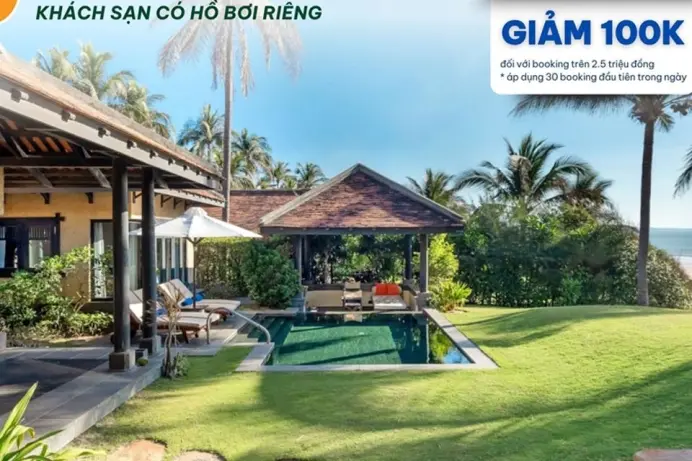 Nghỉ dưỡng riêng tư sang chảnh với hồ bơi riêng ngay tại Phan Thiết Mũi Né