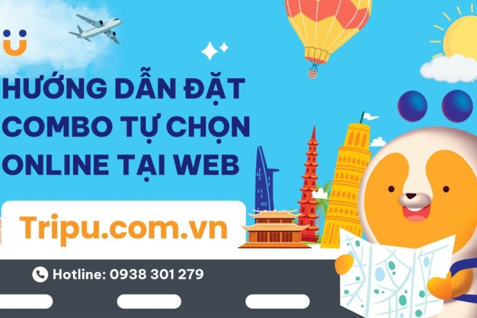 Hướng dẫn đặt Combo Vé Máy Bay và Khách Sạn trực tuyến trên website của TripU