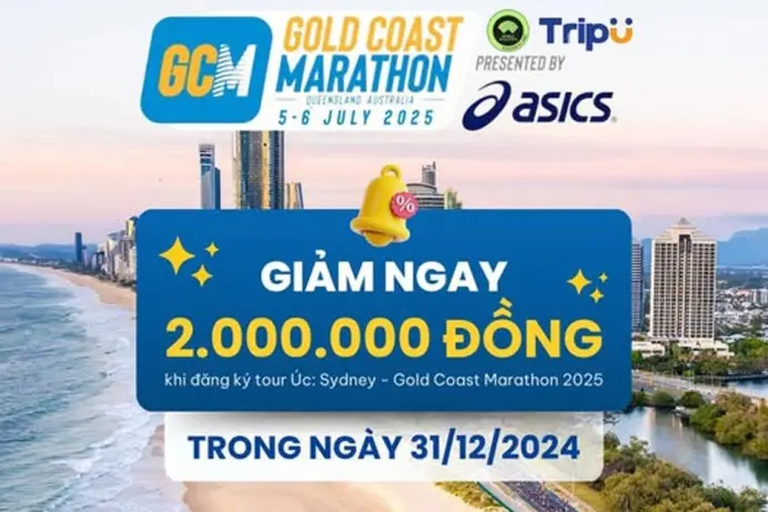 Deal khủng cuối năm - Cơ hội săn tour Gold Coast Marathon 2025 với giá từ 41.990.000đ